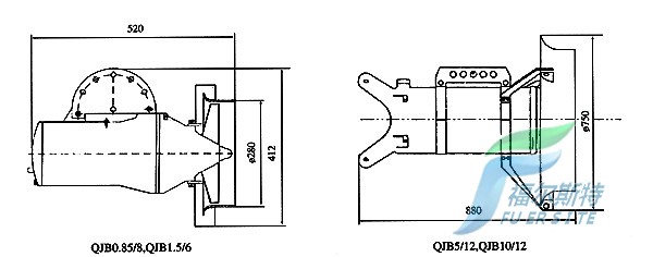 QJB型潛水?dāng)嚢铏C(jī)結(jié)構(gòu)圖